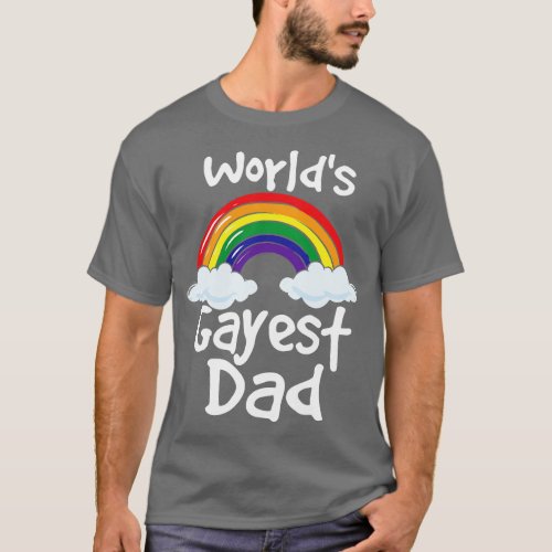 Gay Dad Gay Pride Lgbtq Pride T_Shirt