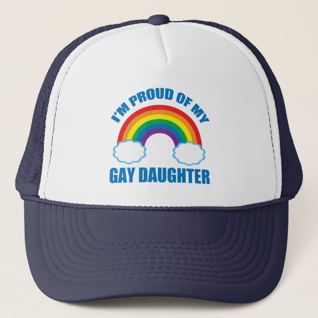 Gay Daughter Trucker Hat (Front)