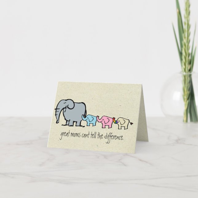 gay elephant mothers day card (Front)