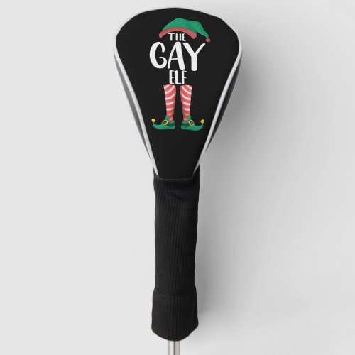 Gay Elf LGTBQ Matching Family Christmas Party Golf Head Cover