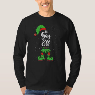 Gay Elf Matching Family Christmas Pajama Costume T-Shirt