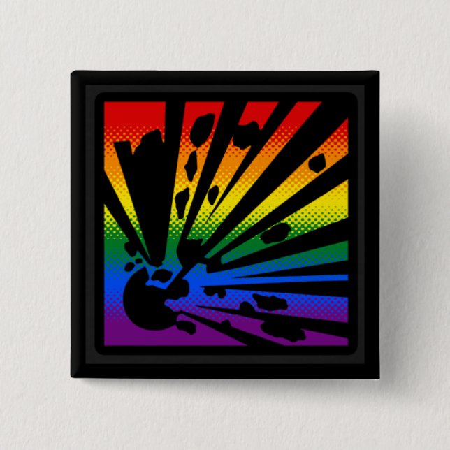 Gay Explosives Expert Pin (Front)