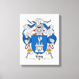 Gay Family Crest Canvas Print