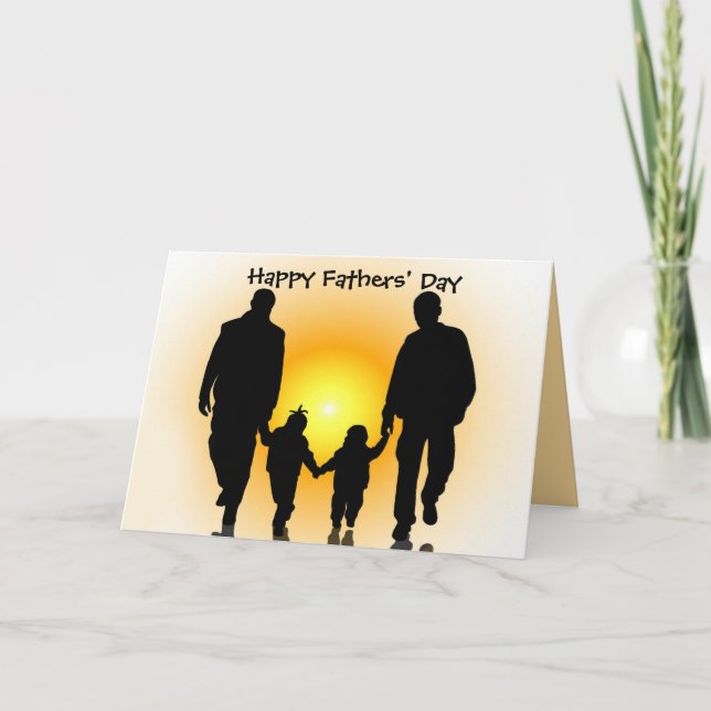 Gay Fathers' Day Card for Younger Children (Front)