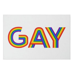 GAY FAUX CANVAS PRINT