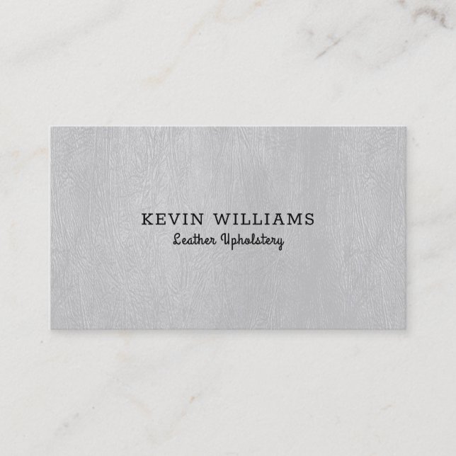 Gay faux leather texture background business card (Front)