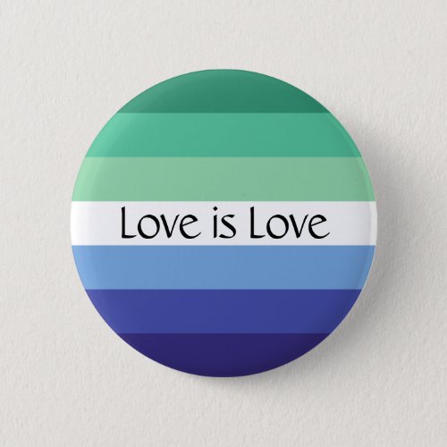Gay Flag Love is Love Custom Text Button