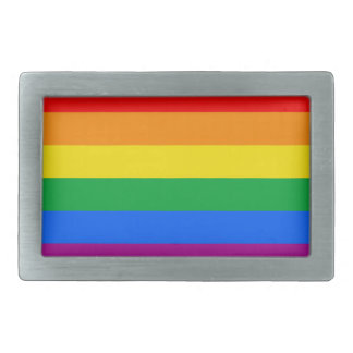 GAY FLAG ORIGINAL -.png Belt Buckle