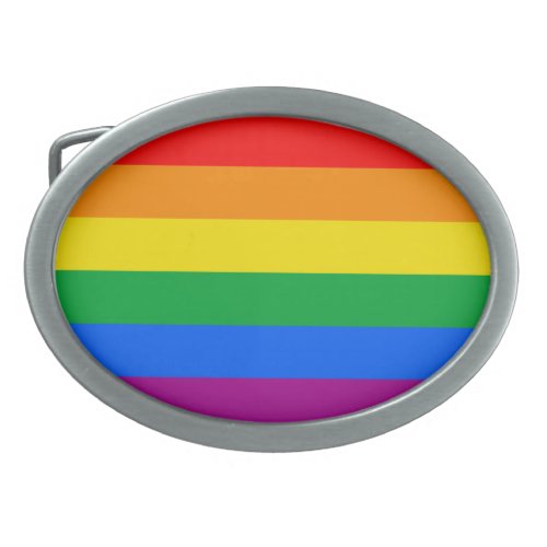 GAY FLAG ORIGINAL _png Belt Buckle