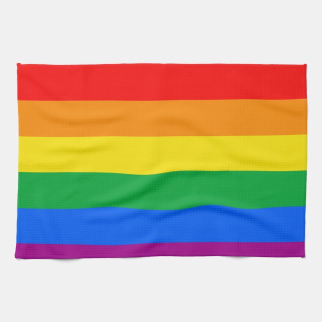 GAY FLAG ORIGINAL -.png Towel (Horizontal)