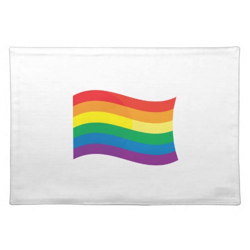 GAY FLAG WAVING PLACEMAT