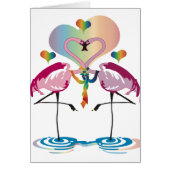 Gay Flamingos Cards (Front)