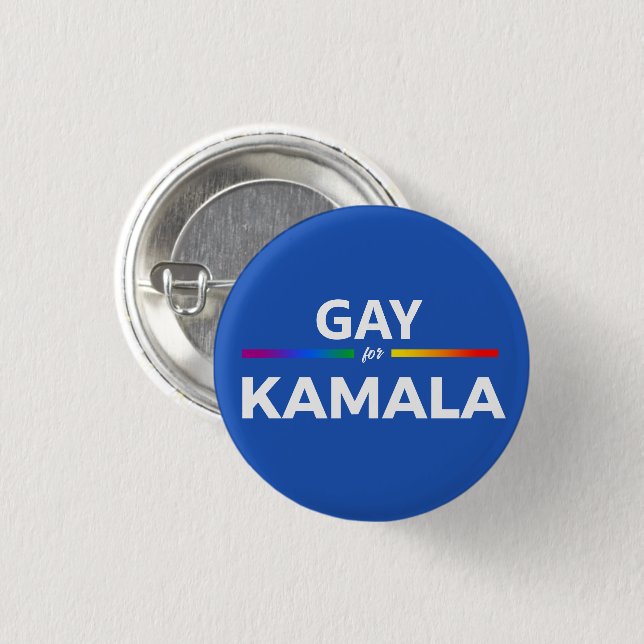 Gay for Biden Harris Button (Front & Back)