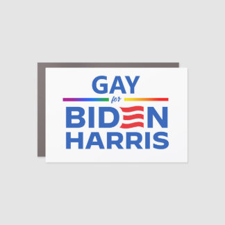 Gay for Biden Harris Car Magnet