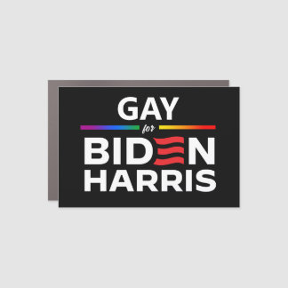 Gay for Biden Harris Car Magnet