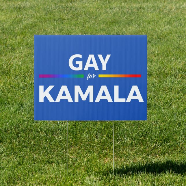 Gay for Biden Harris Sign (Insitu)