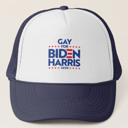 GAY FOR BIDEN HARRIS TRUCKER HAT