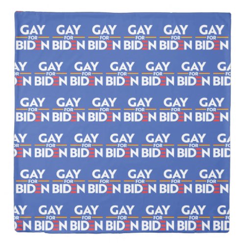 GAY FOR JOE BIDEN DUVET COVER