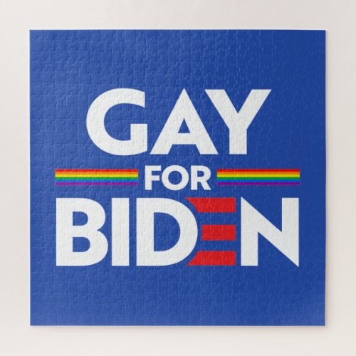 GAY FOR JOE BIDEN JIGSAW PUZZLE