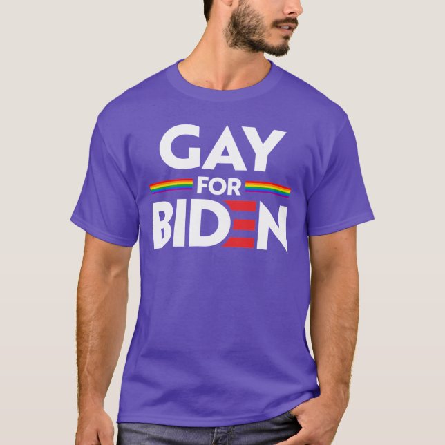 GAY FOR JOE BIDEN SLEEVELESS SHIRT (Front)