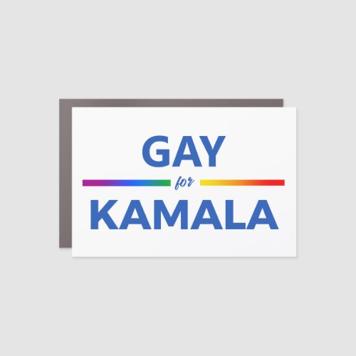 Gay for Kamala Harris Car Magnet