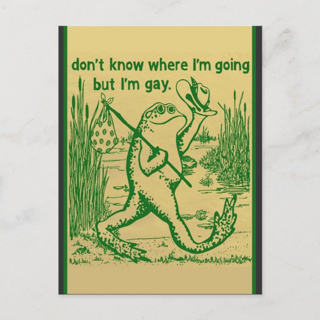 gay frog postcard (Front)