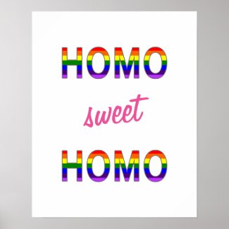 Gay Funny Homo Sweet Homo
