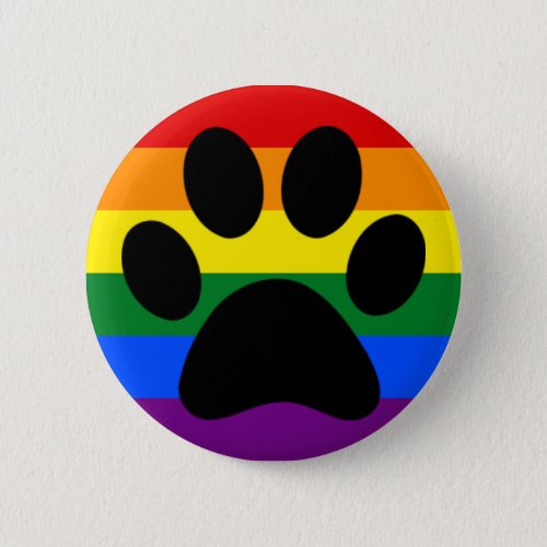 Gay furry pride pinback button
