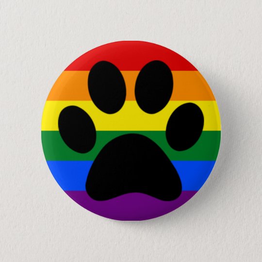 Gay Furry Pride Pinback Button 6520