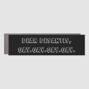 GAY GAY GAY CAR MAGNET