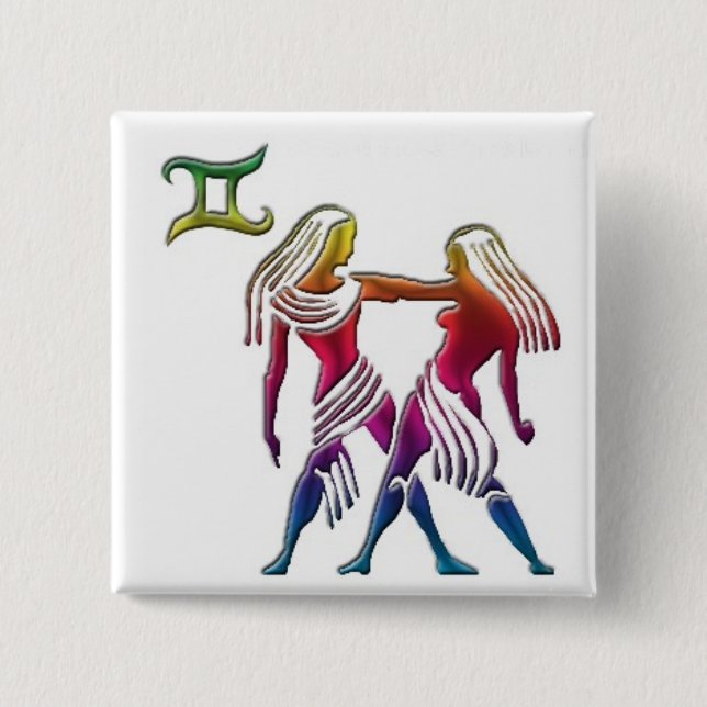 Gay Gemini Button (Front)