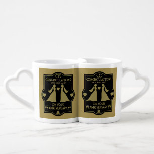 Gay Girls Wedding Anniversary Coffee Mug Set