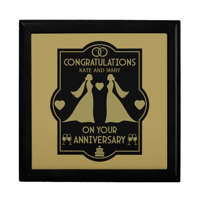  Gay Girls Wedding Anniversary Gift Box (Front)