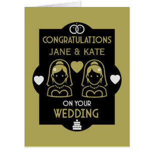 Gay Girls Wedding Day Card