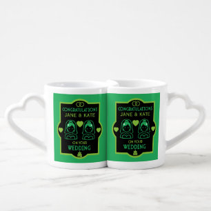 Gay Girls Wedding Day Coffee Mug Set