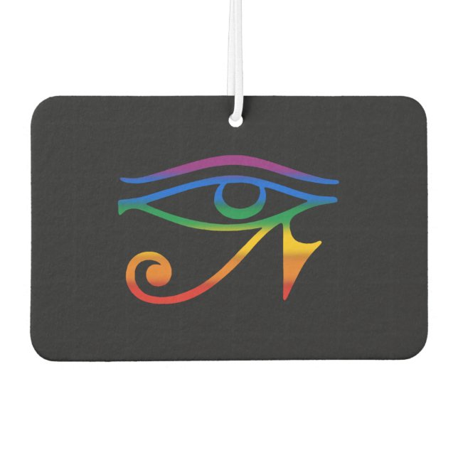 Gay Goth Pride Flag Air Freshener (Front)