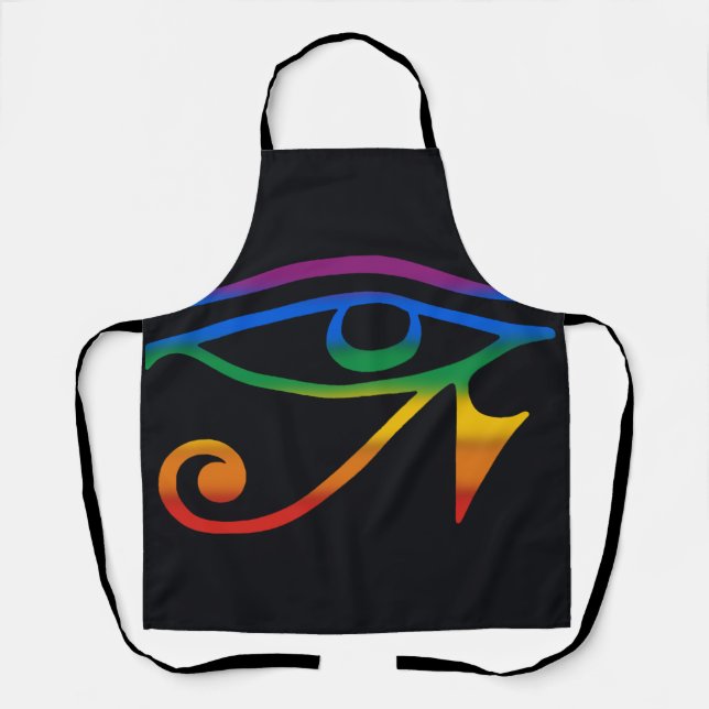 Gay Goth Pride Flag Apron (Front)