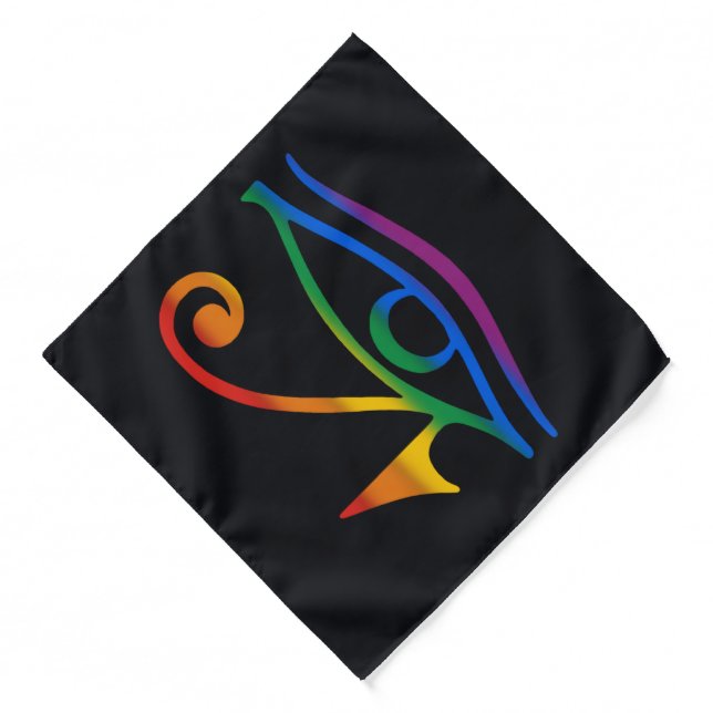 Gay Goth Pride Flag Bandana (Front)