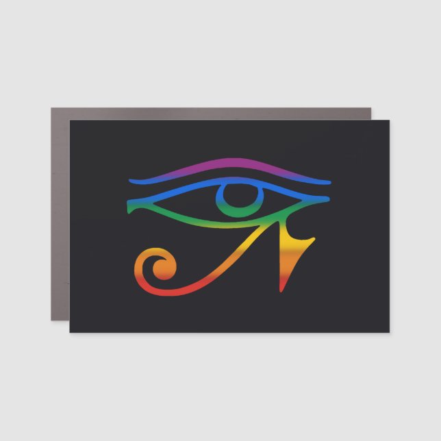 Gay Goth Pride Flag Car Magnet (Front)