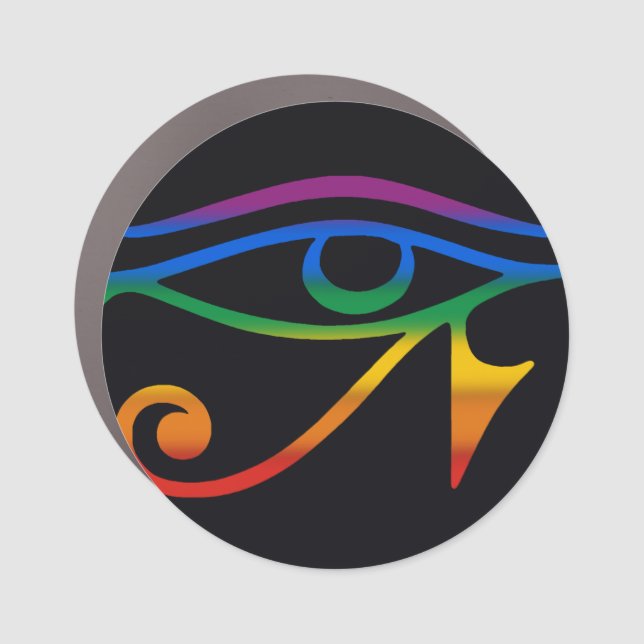Gay Goth Pride Flag Car Magnet (Front)