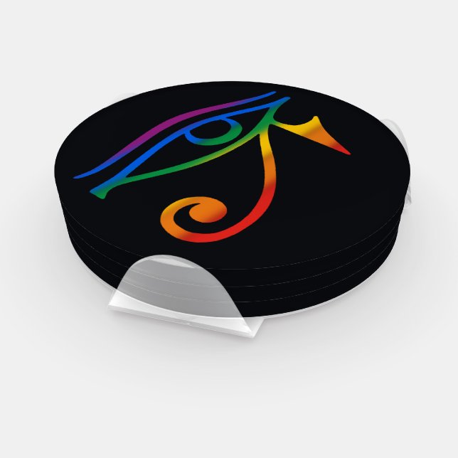 Gay Goth Pride Flag Coaster Set (Set)