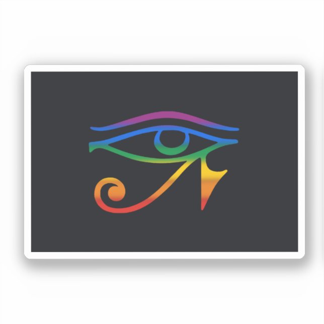 Gay Goth Pride Flag Sticker (Front)