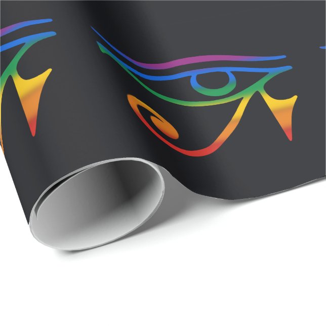 Gay Goth Pride Flag Wrapping Paper (Roll Corner)
