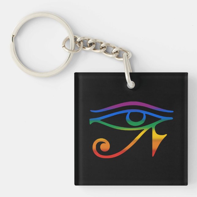 Gay Goth Pride Keychain (Front)