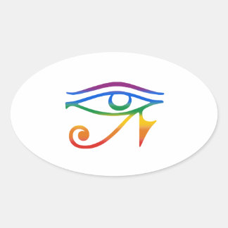 Gay Goth Pride Oval Sticker