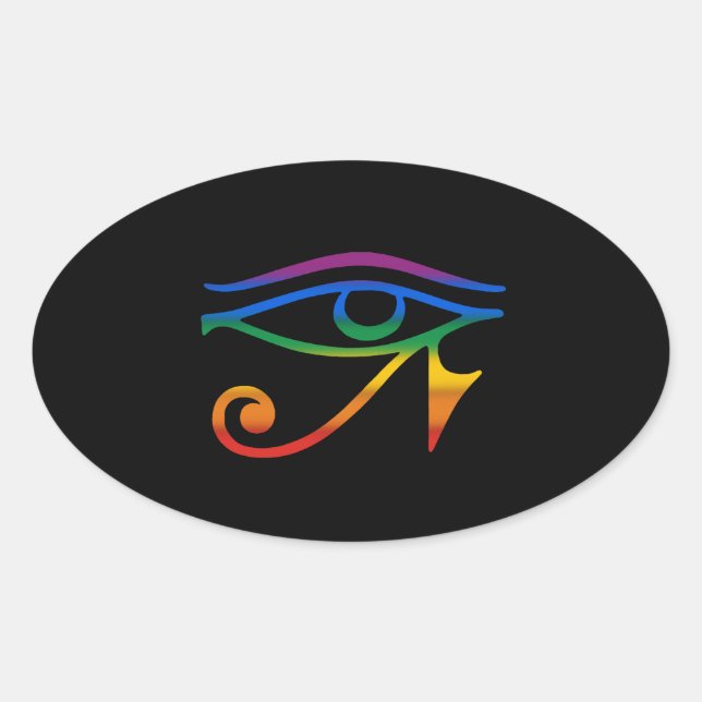 Gay Goth Pride Oval Sticker (Front)