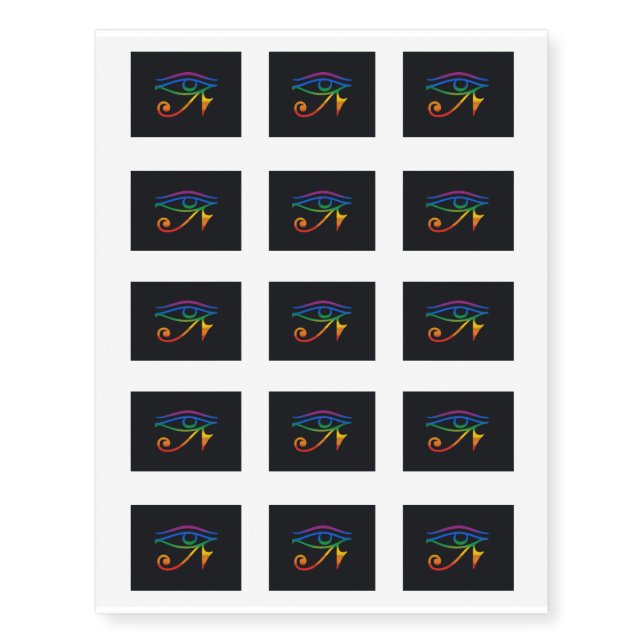 Gay Goth Pride Temporary Tattoos (Front)