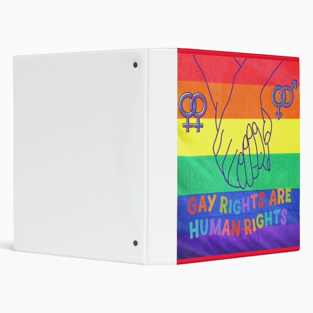 Gay have rights 3 ring binder (Background)