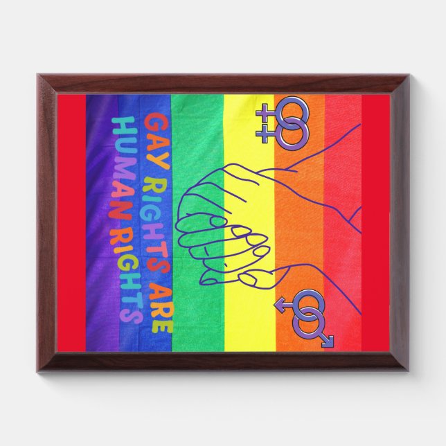 Gay have rights award plaque (Horizontal)
