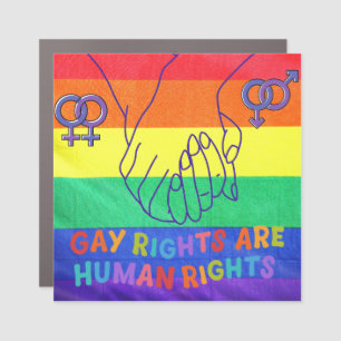 Gay have rights car magnet